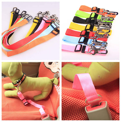 Fixed Strap Polyester Dog Strap Dog Leash Dog Leash in various colors with clips for pet safety.