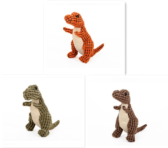 Dinosaur Pet Toys for Large Dogs - Interactive Chew Toys