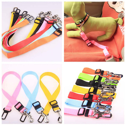 Fixed Strap Polyester Dog Strap Dog Leash Dog Leash assorted colors and styles for safe pet travel.