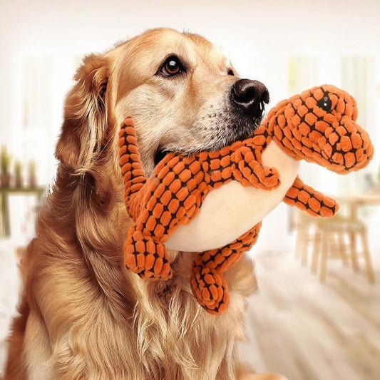 Dinosaur Pet Toys for Large Dogs - Interactive Chew Toys