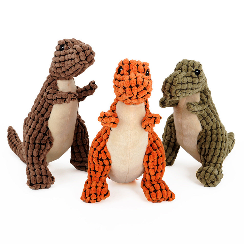 Dinosaur Pet Toys for Large Dogs - Interactive Chew Toys