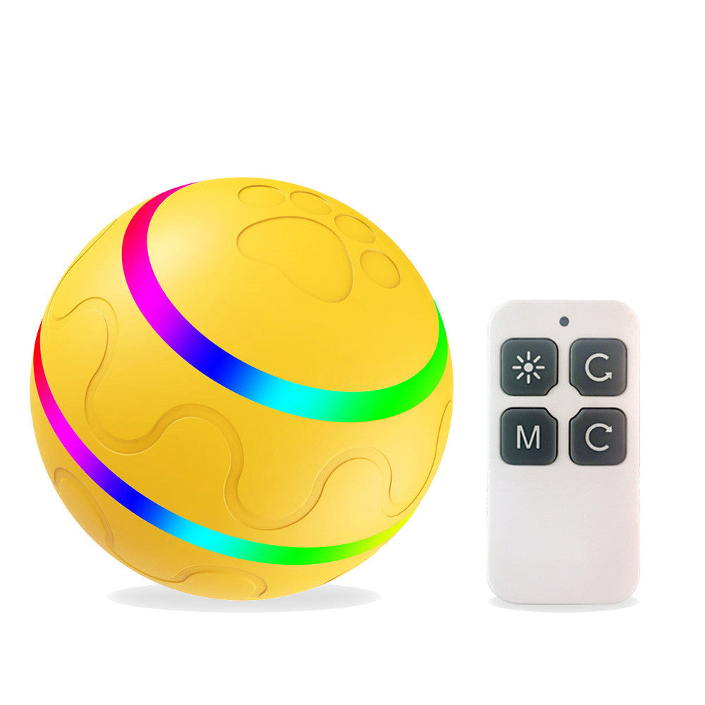 Intelligent Cat Wicked Ball Toy with remote control, colorful design for engaging cat play and entertainment.